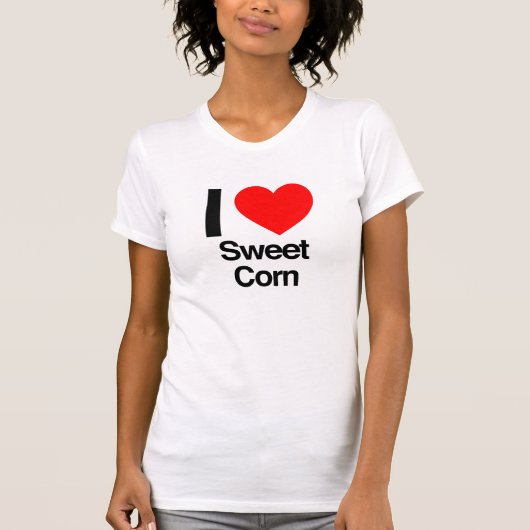 Ik hou van zoete maïs t-shirt (Voorkant)