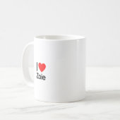 Ik hou van Zoie Koffiemok (Voorkant links)