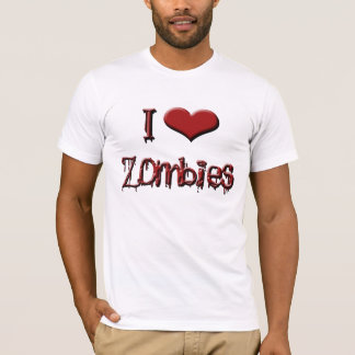 ik hou van zombies t-shirt