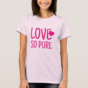 Ik hou van zo'n puur koppelontwerp t-shirt