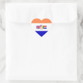 Ik hou van Zuid-Afrika Hart Sticker (Tas)