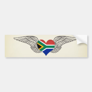 Ik hou van Zuid-Afrika - vleugels Bumpersticker