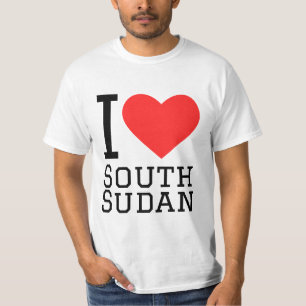 Ik hou van Zuid-Soedan T-shirt