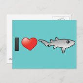 Ik hou van zuster Sharks Briefkaart (Voorkant / Achterkant)