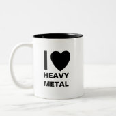 Ik hou van zware metalen Mok (Links)