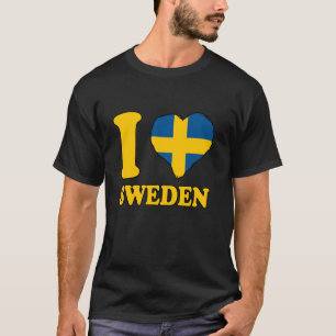 Ik hou van Zweden Zweedse wortels Zweedse trots Zw T-shirt