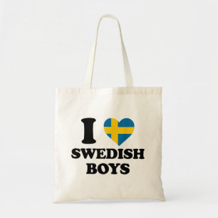 Ik hou van Zweedse jongens Tote Bag