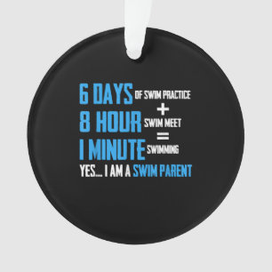 Ik hou van zwemmen - Swim Parent Design Ornament
