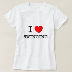 Ik hou van zwemmen t-shirt