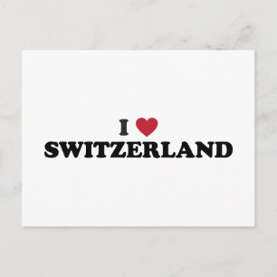 Ik hou van Zwitserland Briefkaart