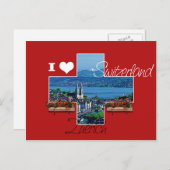 Ik hou van Zwitserland Briefkaart (Voorkant / Achterkant)