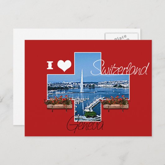 Ik hou van Zwitserland Briefkaart (Voorkant / Achterkant)