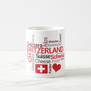 Ik hou van Zwitserland favoriete Zwitserse dingen Koffiemok
