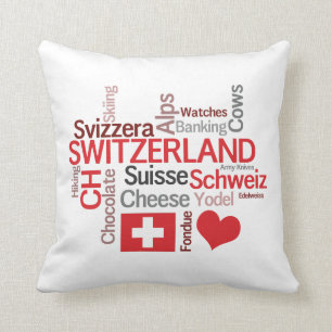 Ik hou van Zwitserland Funny Swiss Clients Kussen