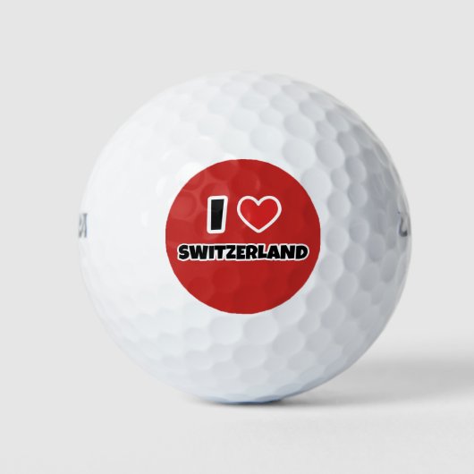 Ik hou van Zwitserland Golfballen (Voorkant)