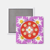 Ik hou van Zwitserland Magnet Magneet (Voorkant / Achterkant)