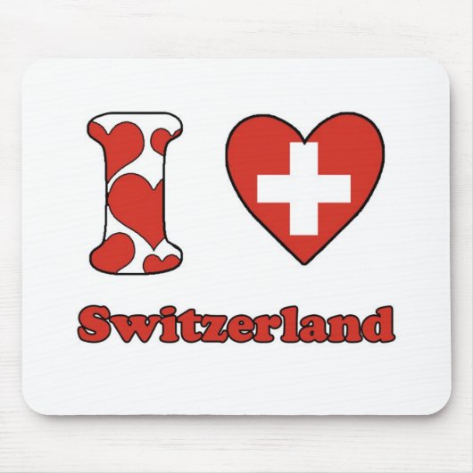Ik hou van Zwitserland Muismat (Voorkant)