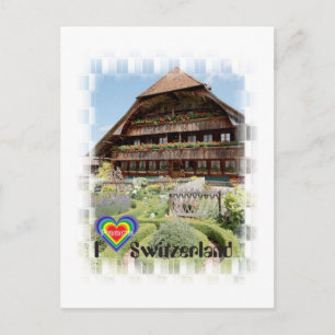Ik hou van Zwitserland Postkarte Briefkaart