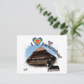 Ik hou van Zwitserland Postkarte Briefkaart (Staand voorkant)