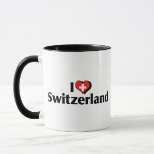 Ik hou van Zwitserland Vlag Mok