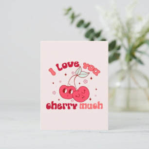 Ik hou veel van je Cherry Briefkaart