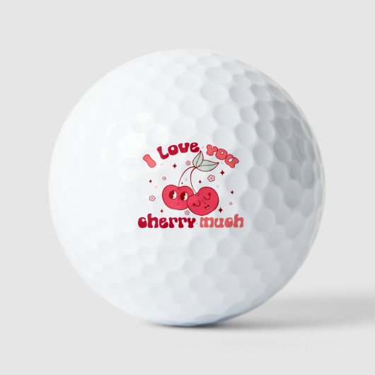 Ik hou veel van je Cherry Golfballen (Voorkant)