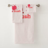 Ik hou veel van je, Cherry | Schattige & Punny Che Bad Handdoek (Insitu)