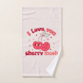 Ik hou veel van je, Cherry | Schattige & Punny Che Bad Handdoek (Handdoek)