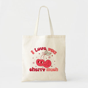 Ik hou veel van je Cherry Tote Bag