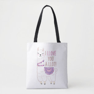 Ik hou veel van je - Funny Llama Draagtas
