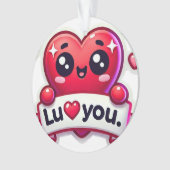 Ik hou veel van je! ornament (voorkant)