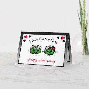 Ik hou zo van je Sushi Pun Kaart