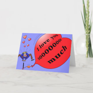 "Ik hou zo veel van je" kaart