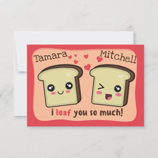 Ik hou zo veel van jou| Kawaii Valentijnsdag Kaart (Voorkant)