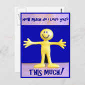 Ik hou zoveel van je briefkaart (Voorkant / Achterkant)