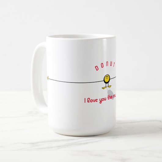 Ik hou zoveel van je! emoji koffiemok (Voorkant links)