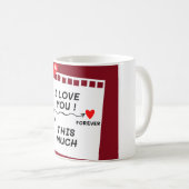 "Ik hou zoveel van je" Koffiemok (Voorkant rechts)