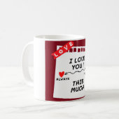 "Ik hou zoveel van je" Koffiemok (Voorkant links)