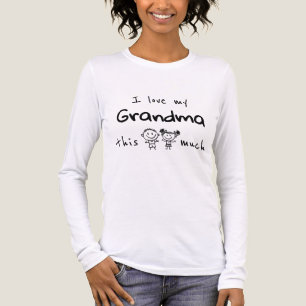 Ik hou zoveel van mijn oma Jongen en meisje grafis Tri-Blend Shirt