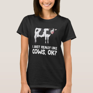 Ik Houd Gewoon Van Koeien Ok Dier Boer Houd Van Ko T-shirt