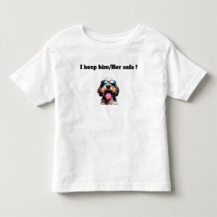 Ik Houd Hem Veilig Hond Design Kinder Shirts