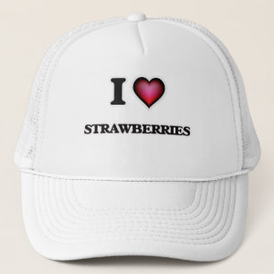 Ik houd van Aardbeien Trucker Pet