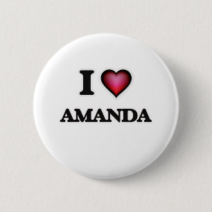 Ik houd van Amanda Ronde Button 5,7 Cm