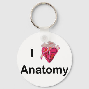 Ik houd van Anatomie met menselijk hart! Sleutelhanger