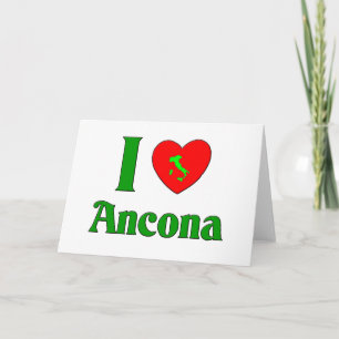 Ik houd van Ancona Italië Feestdagen Kaart