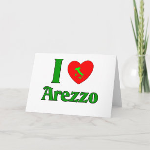 Ik houd van Arezzo Italië Feestdagen Kaart