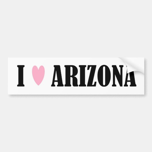 IK HOUD VAN ARIZONA-BUMPERSTICKER BUMPERSTICKER (Voorkant)
