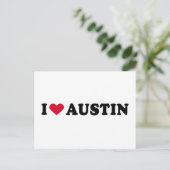 IK HOUD VAN AUSTIN / I HEART AUSTIN BRIEFKAART (Staand voorkant)