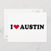 IK HOUD VAN AUSTIN / I HEART AUSTIN BRIEFKAART (Voorkant / Achterkant)