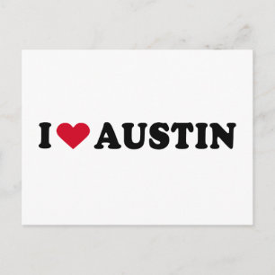 IK HOUD VAN AUSTIN / I HEART AUSTIN BRIEFKAART